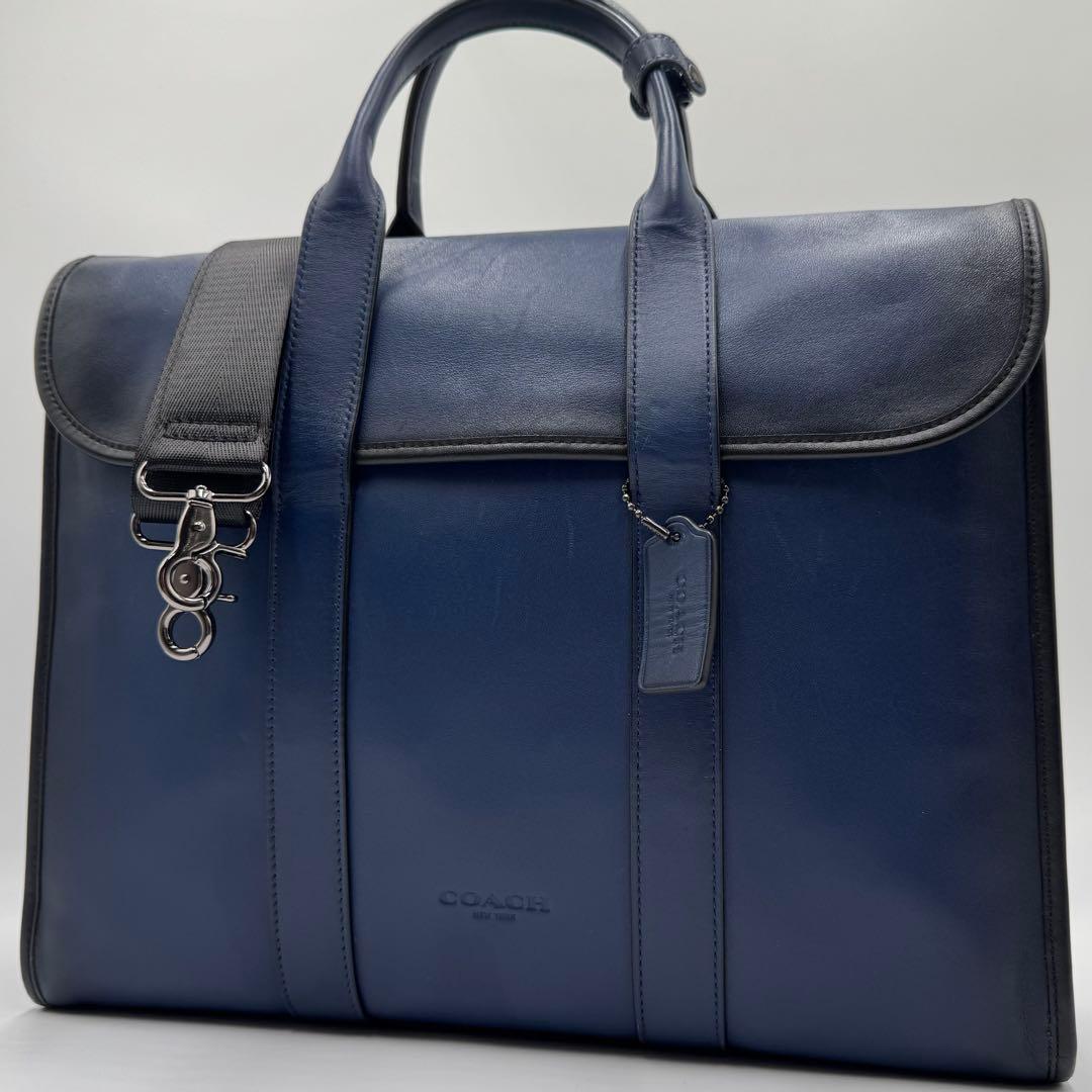 現行/極美品✨ コーチ ゴッサム ポートフォリオ ビジネス A4 レザー