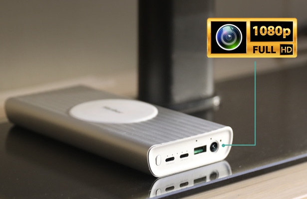 どこでも防犯カメラ。遠隔操作・高性能2in1モバイルバッテリーSuperCam