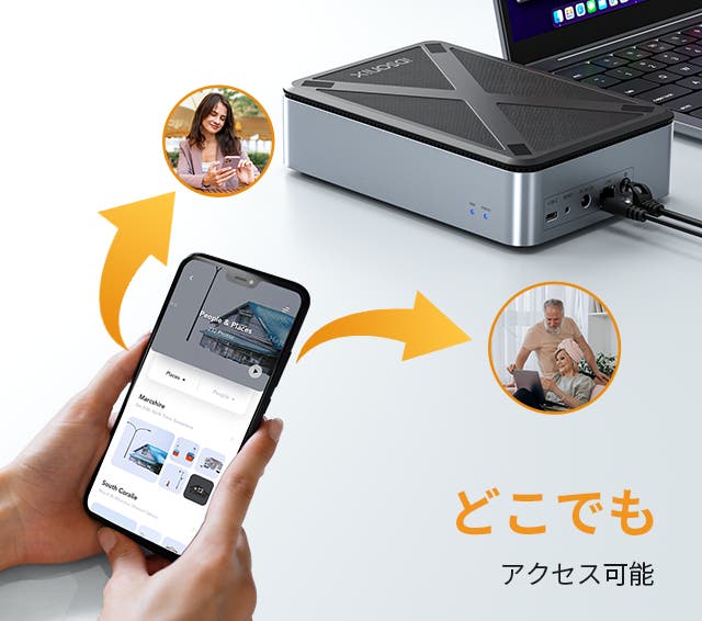 スマホ・PCからどこでも遠隔アクセス可能。超小型NAS「IDSONIX