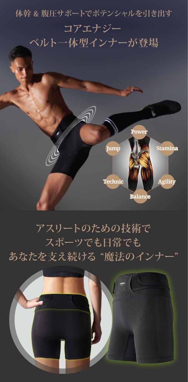 体幹でカラダを変えろ！プロ1000名愛用メーカー開発の体幹＆腹圧