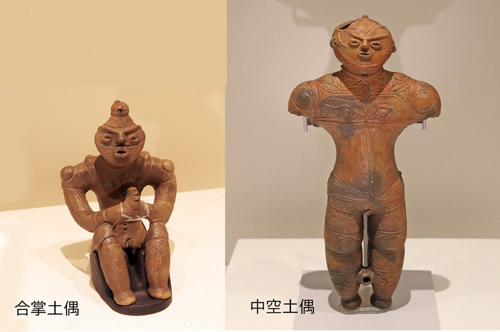 遥か縄文の記憶を身近にシルバーの【国宝の土偶＆火焔型土器】ミニ