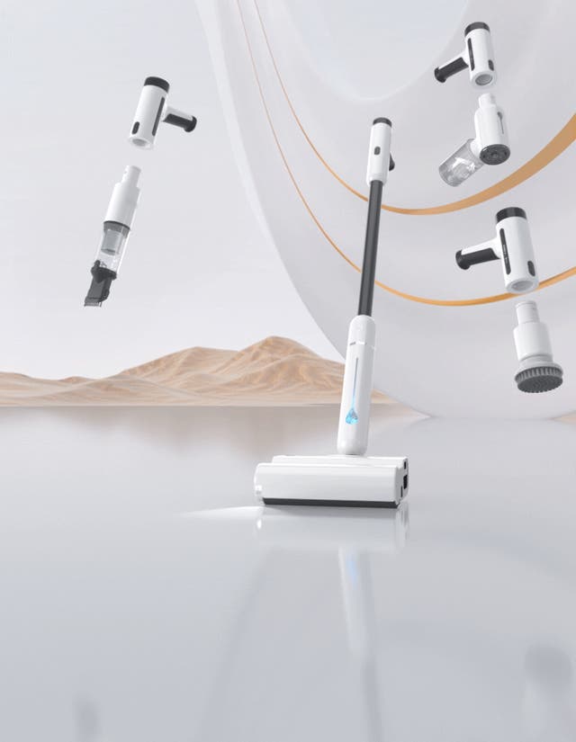 掃き＆水拭き＆除菌、4in1多機能電動クリーナー、一台で家全体を徹底