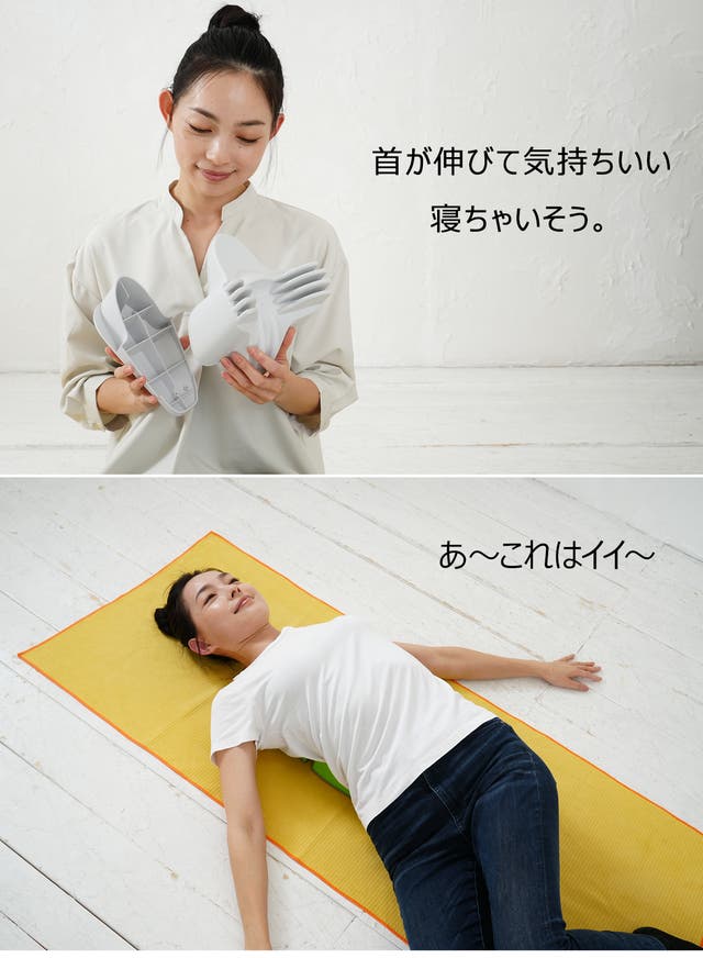 首に寄り添い脊椎の痛みを緩和！寝るだけで末梢神経を刺激。新isoneck