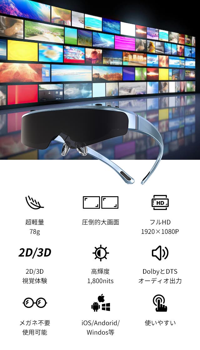 ENMESIで楽しむ没入型体験。自在に2D/3Dモード切替、互換性も抜群