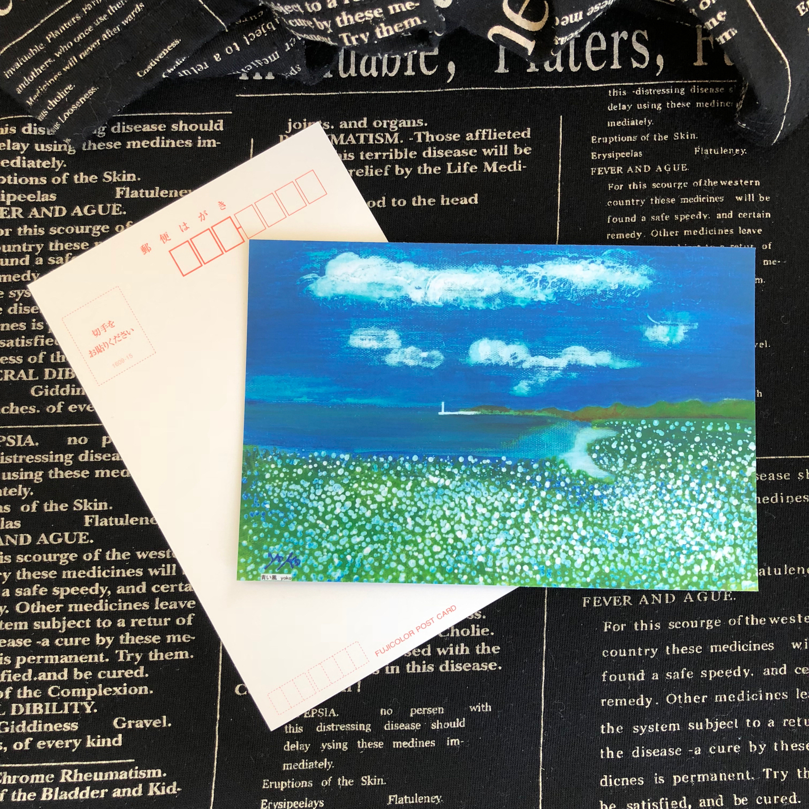 ハッピーバースデイ ピスケス】直筆 絵画 原画 ジルコニア 送料無料