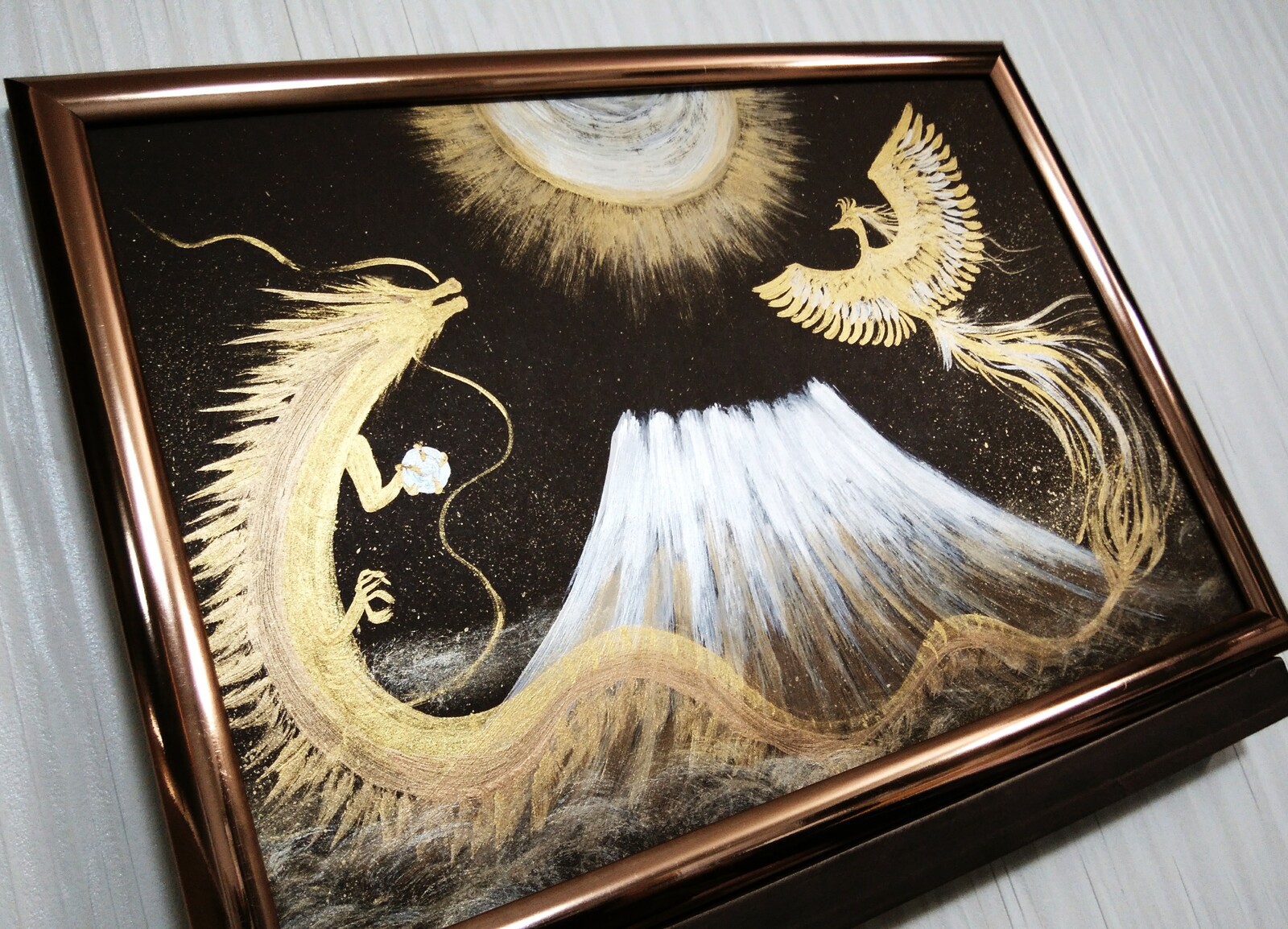 風水開運絵画☆『天女の鳳凰』☆ 風水開運絵画☆『天女の鳳凰