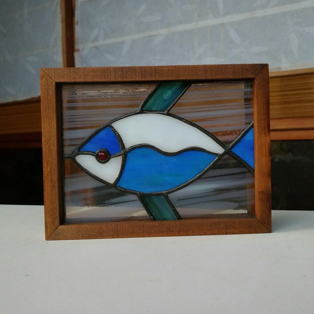 ステンドグラスパネル お魚 - YAMADORI-SG'S GALLERY | minne byGMO