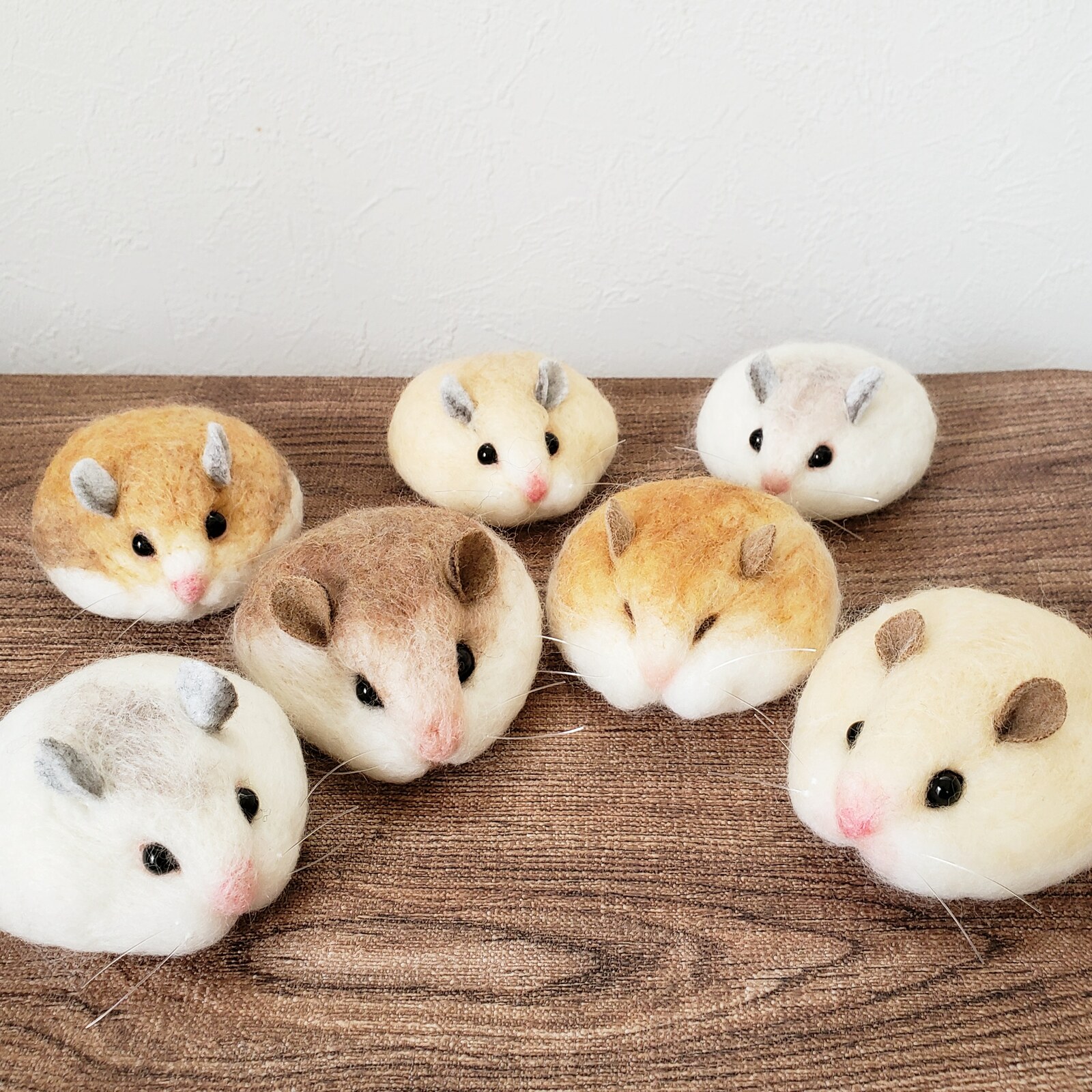 ぺったんハムスター☆羊毛フェルト - utuca 's GALLERY | minne byGMO