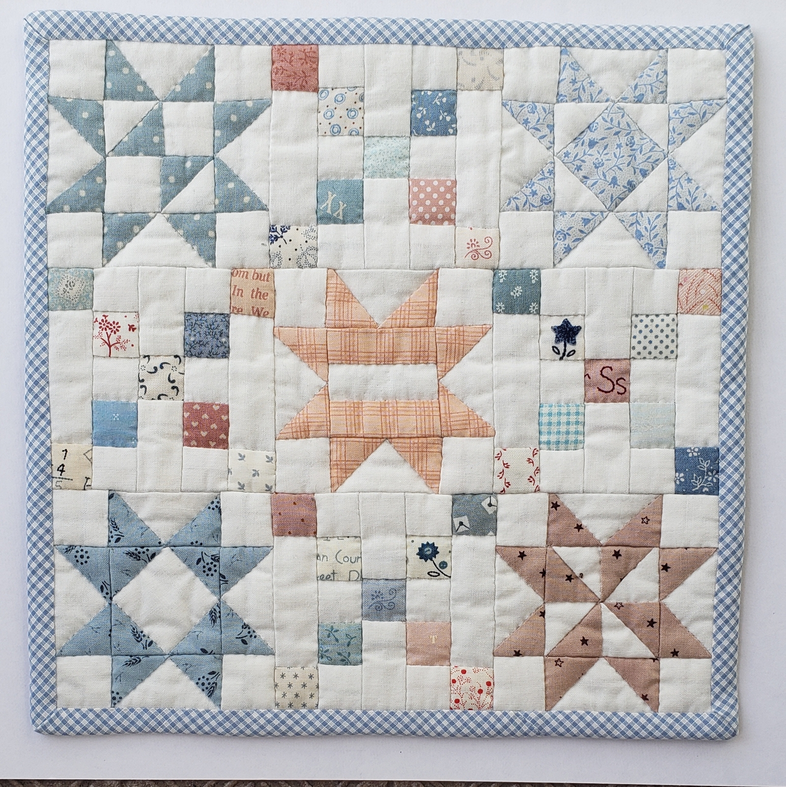 GW値下げ)ハンドメイド パッチワークサンプラーキルトタペストリー GW