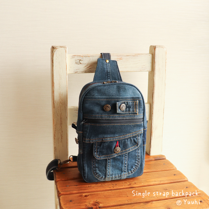 デニムリメイク＊ボディバッグ：74 - Eines Tages | minne byGMOペパボ