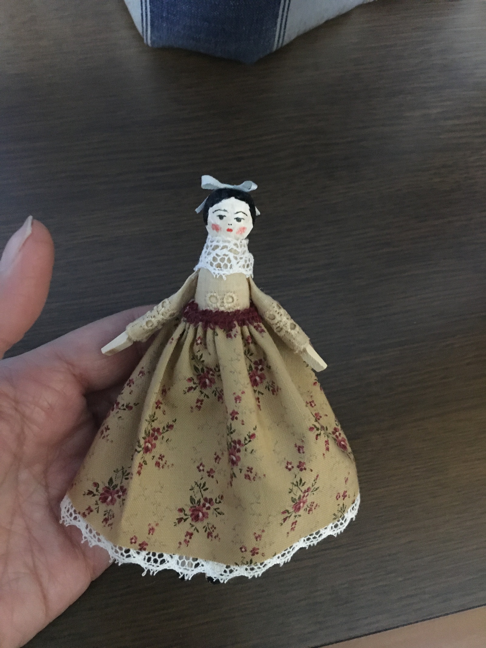 木製ペグドール風人形・ミニチュアドール♡木製洗濯ばさみ