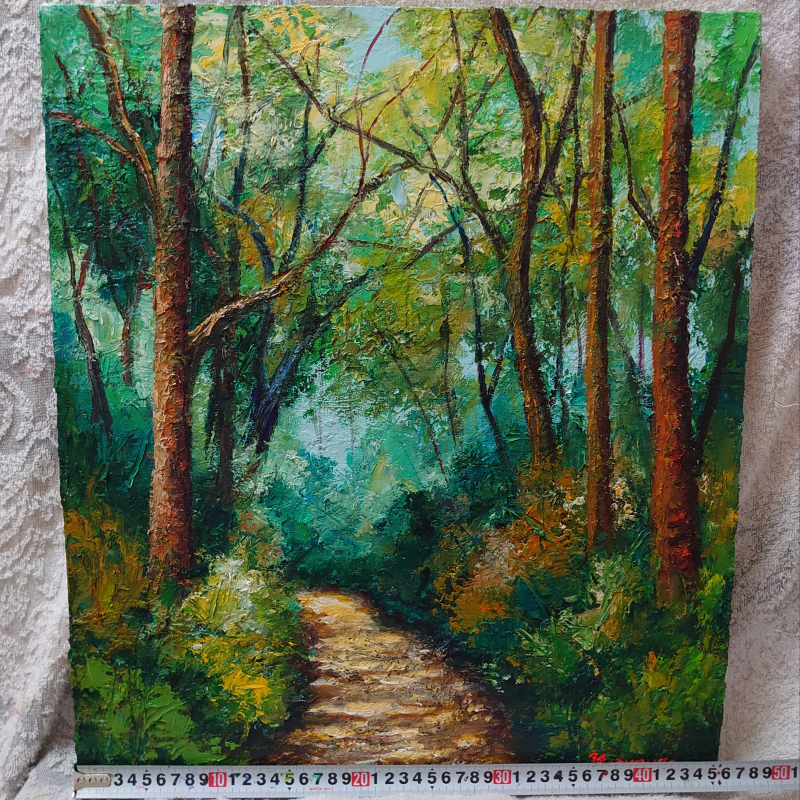 油絵 森【F10号】 - HR | minne byGMOペパボ 国内最大級の