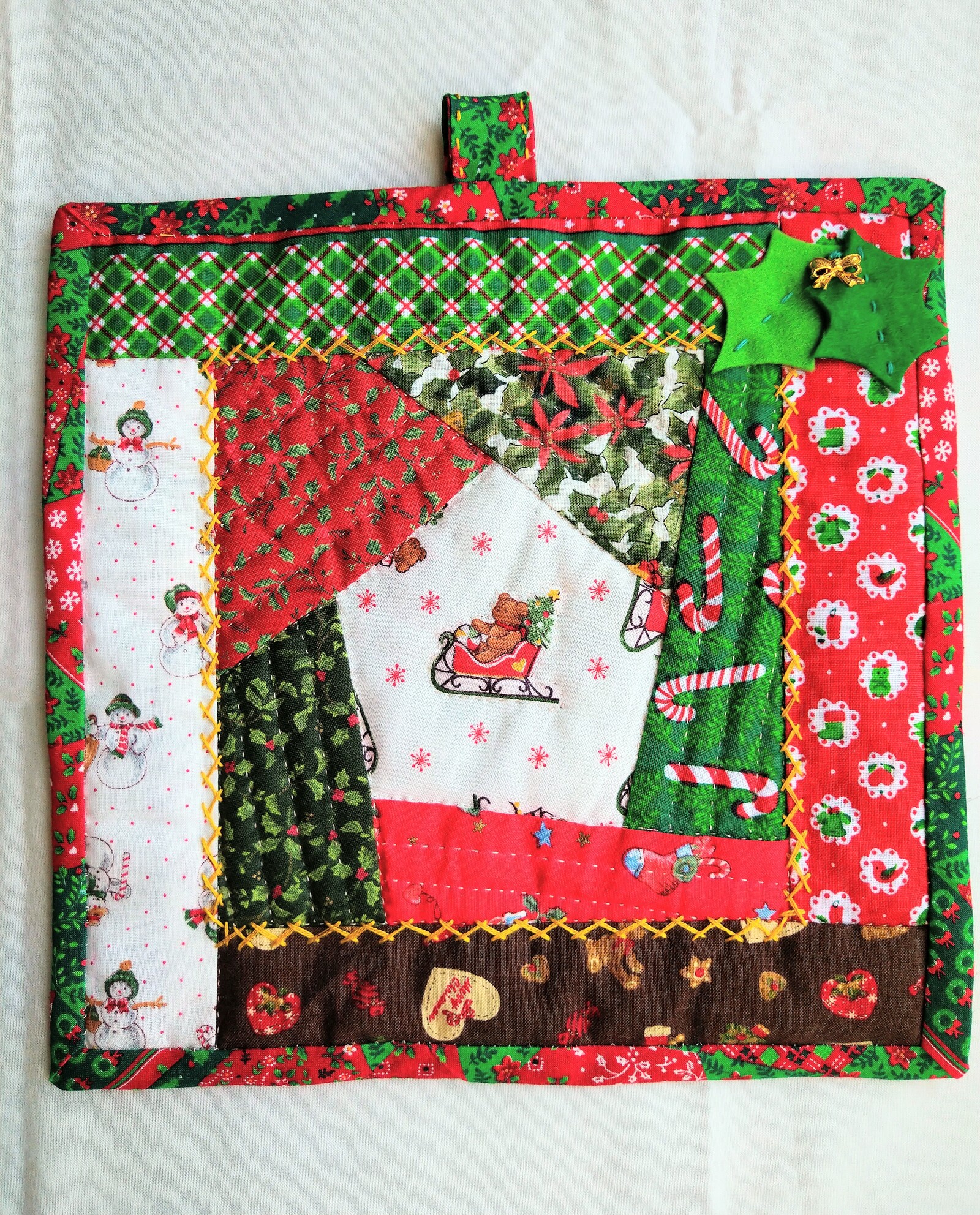 パッチワークキルト クリスマスタペストリー - きの猫工房 | minne