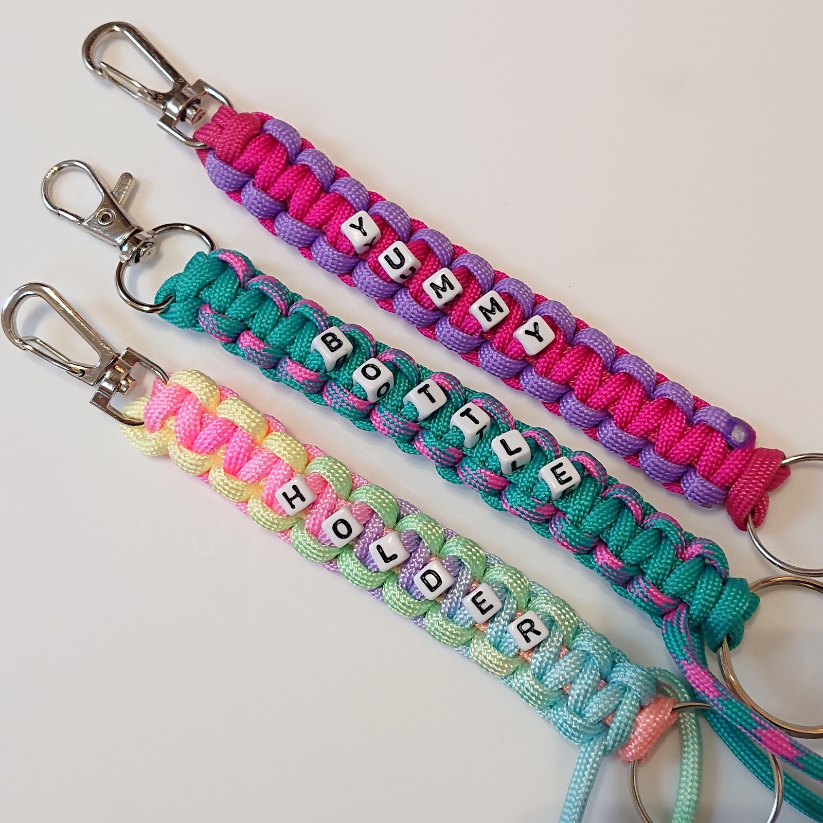 カラーオーダー】 パラコード キーホルダー ストラップ ☆ 名入れ