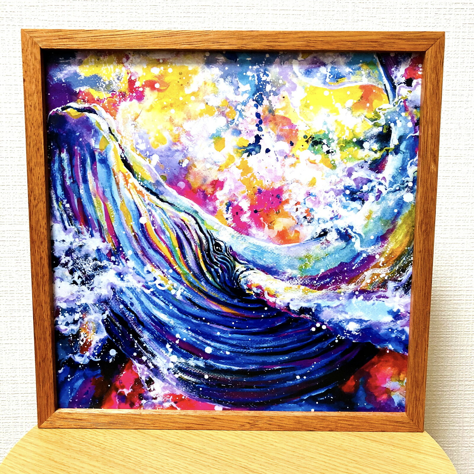 作品 : 可能性を超えて 絵 絵画 鯨 クジラ くじら 縁起絵 アート