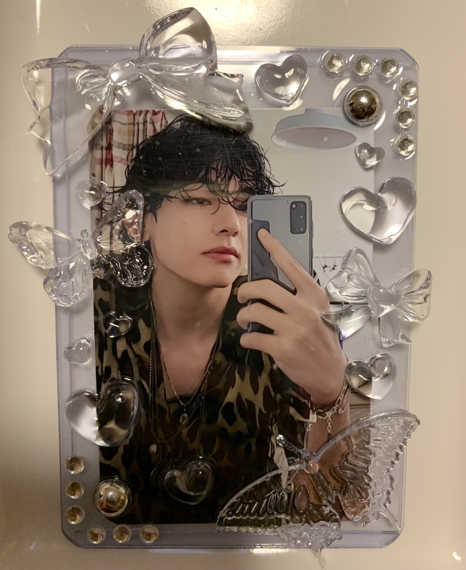 デコ硬質ケース トレカケースレジン ハンドメイド - M purple