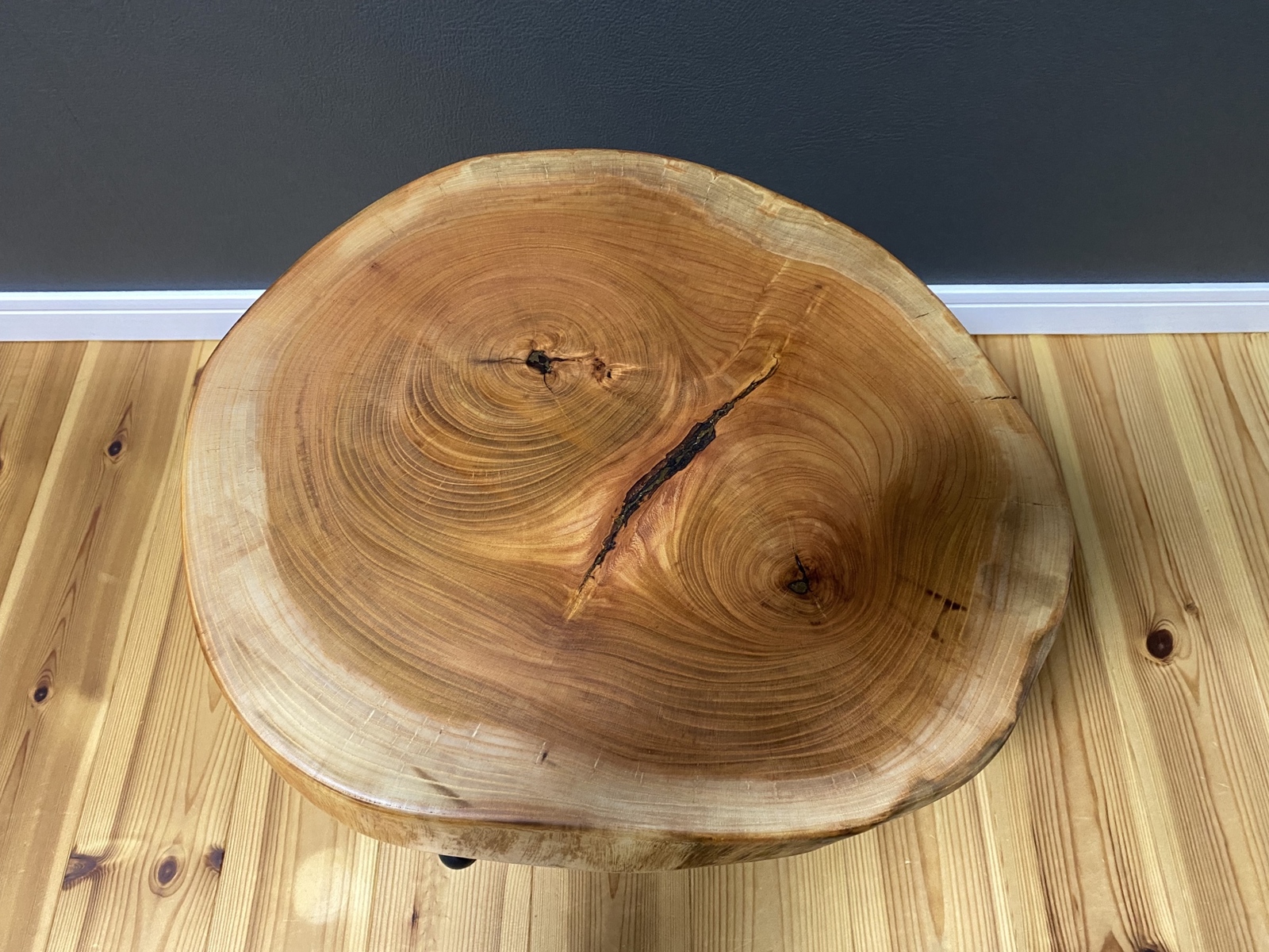 ローテーブル ケヤキ 欅 輪切り 一枚板 サイドテーブル ちゃぶ台