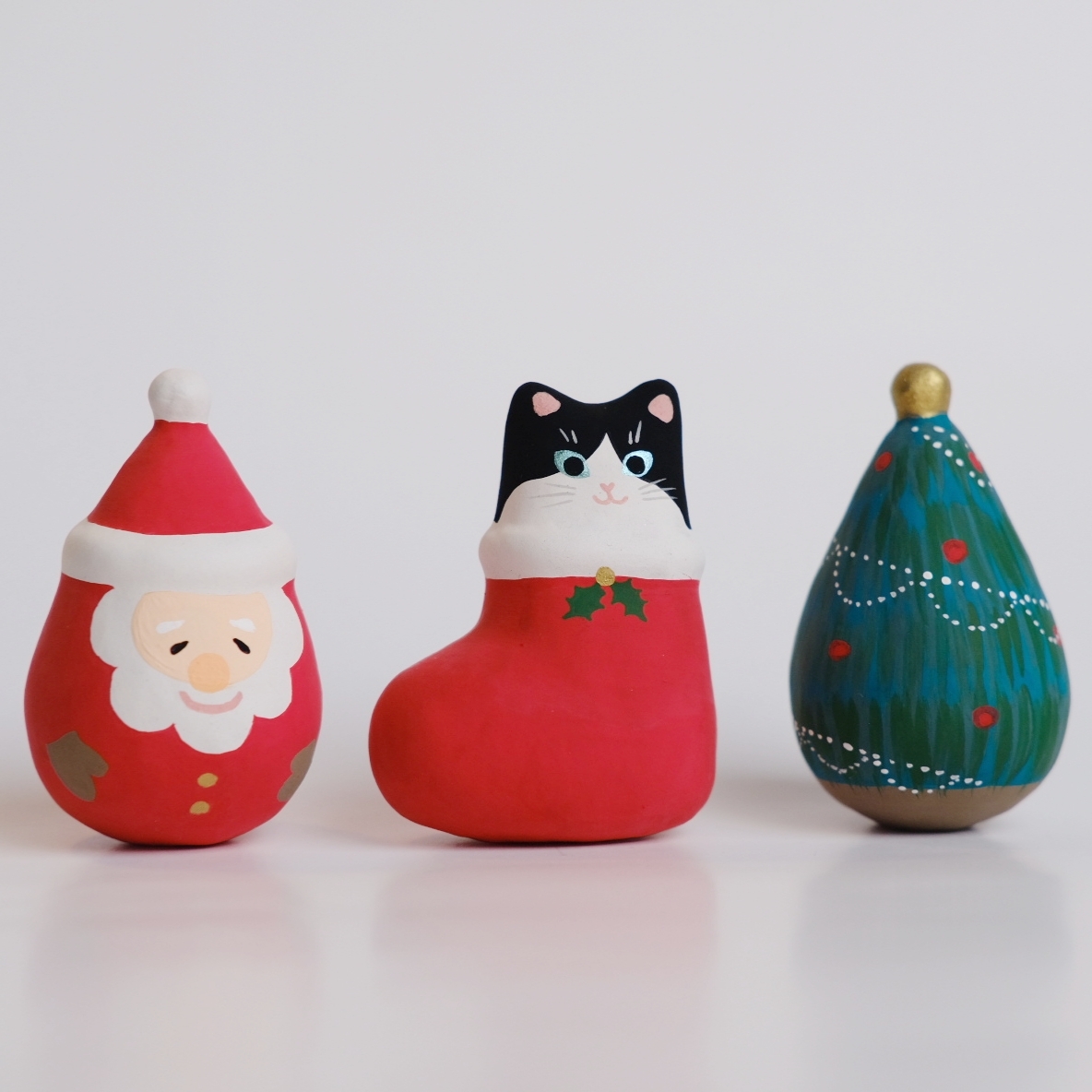 サンタクロースの起き上がりこぼし - NEKO_ni_PEARL'S GALLERY | minne