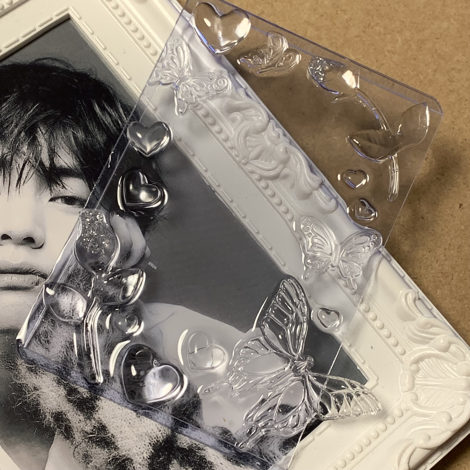 硬質ケースデコ トレカケース レジン ハンドメイド - M purple