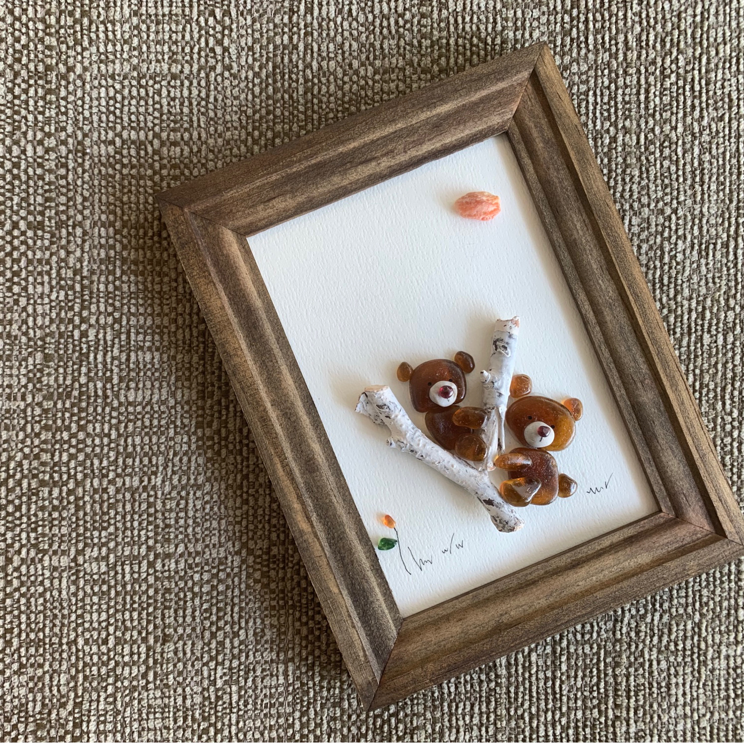 ☆シーグラスアート くまさん - WOL［ウォル] | minne byGMOペパボ