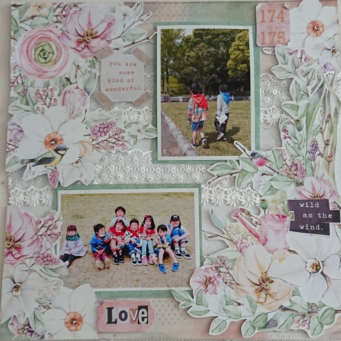 ♪1年の思い出♪見開きスクラップブッキング - SOUMMA210'S GALLERY