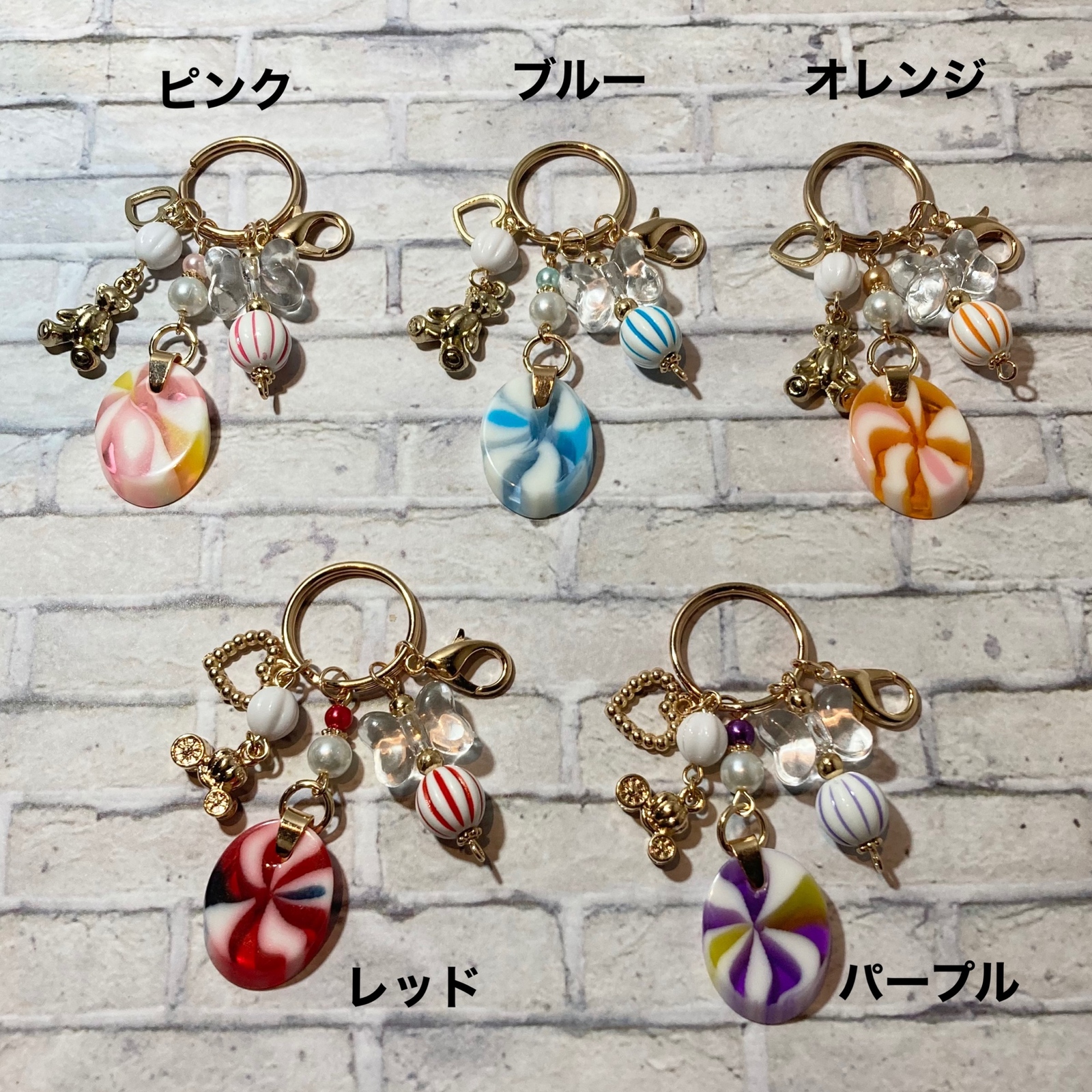 レトロポップ じゃらじゃらキーホルダー - さいころ | minne byGMO