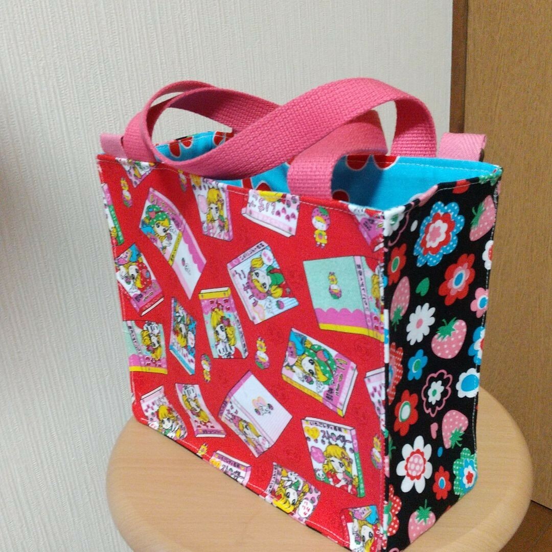 受注制作】昭和レトロ紙袋ショルダーバッグ 乙女ちっく - はなちゃん