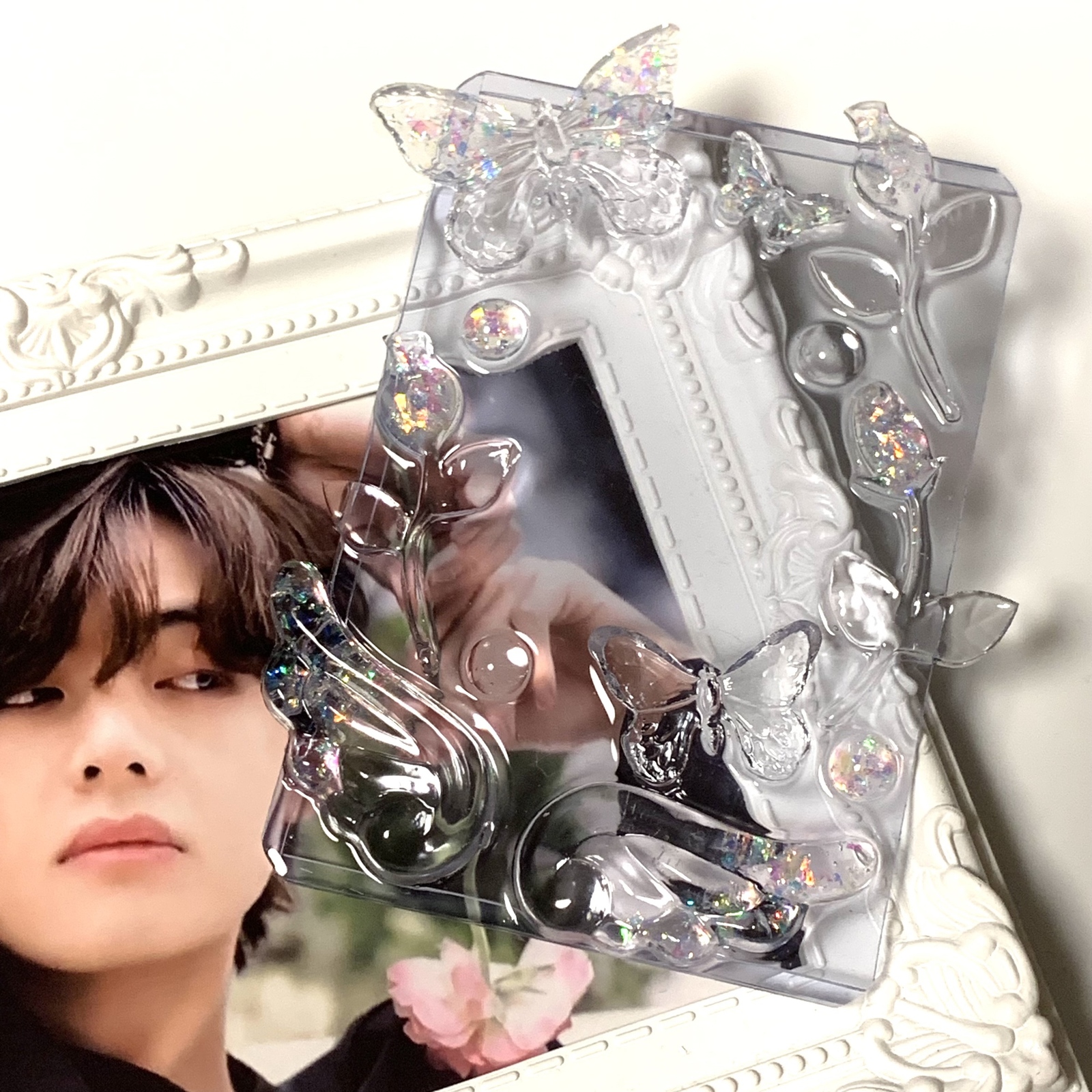 デコ硬質ケース トレカケース レジン ハンドメイド - M purple