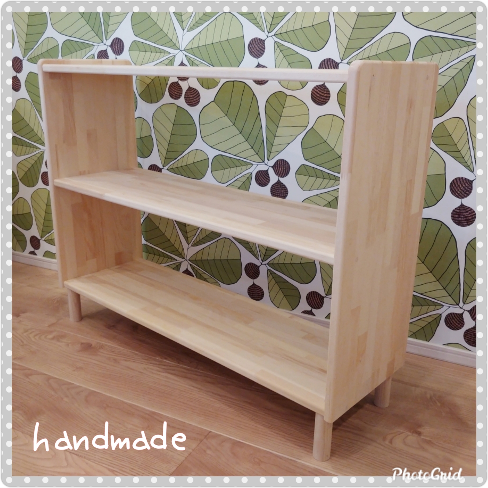 送料込】絵本棚 おもちゃ棚 ✨ 木製 モンテッソーリ 知育 完成品