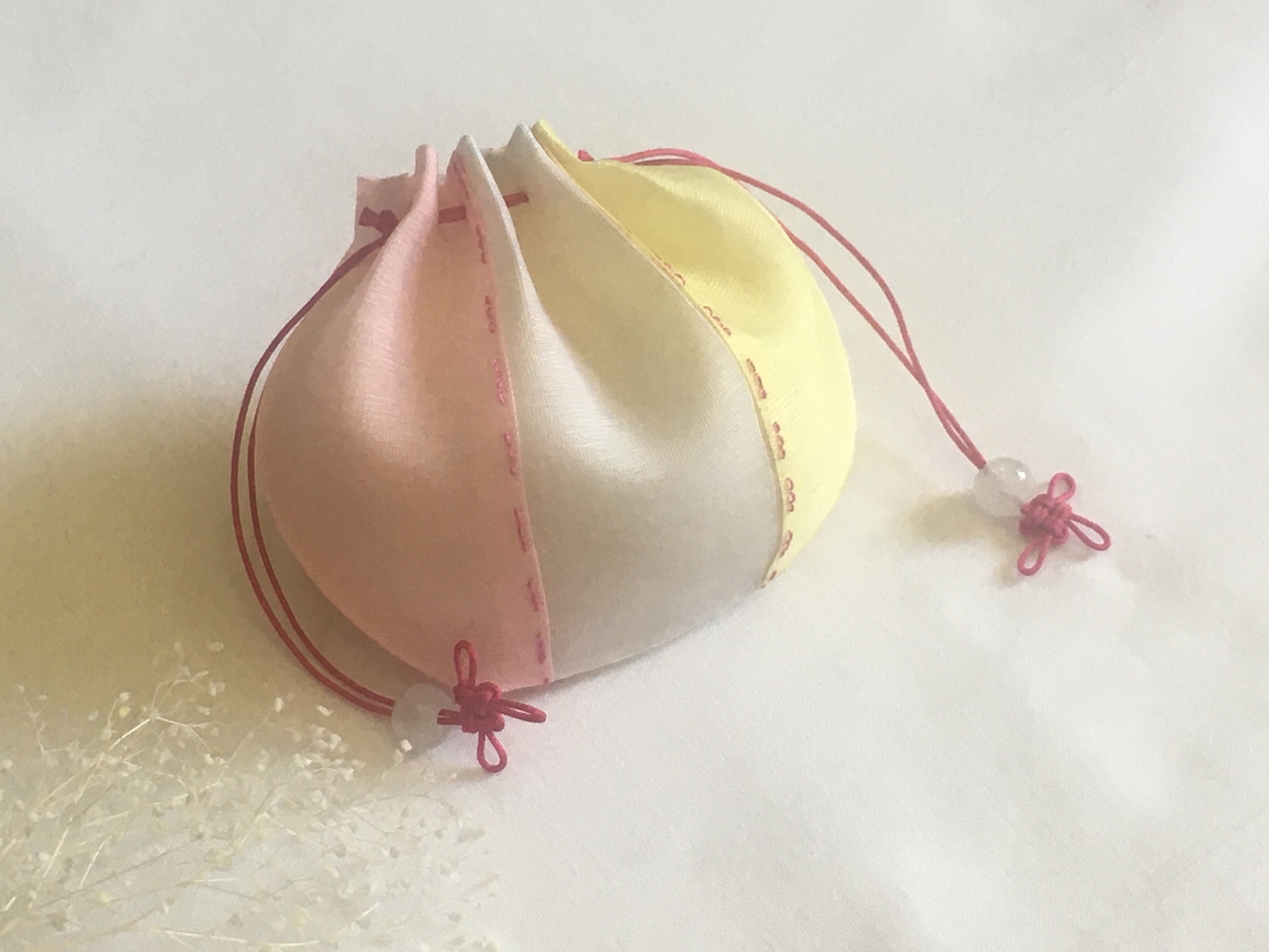 ポジャギ：モシのコースター（レモン〈黄色〉） - eco-118 | minne