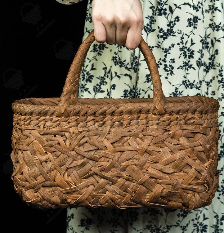 国産山葡萄 手作り かごバッグ 乱れ編み、花編み - 藤子 | minne byGMO