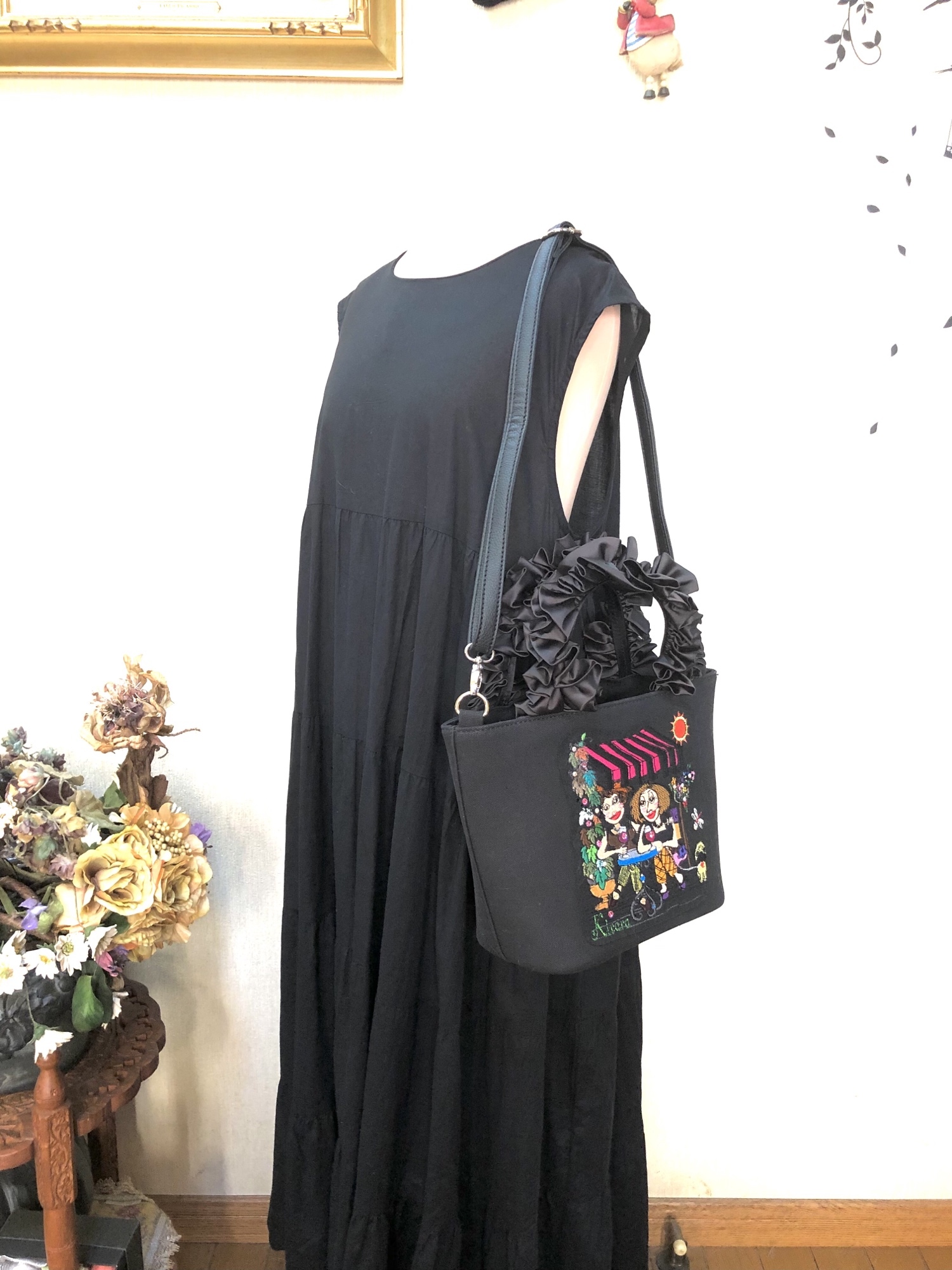 ロラライハリス刺繍 トートバッグ＆ショルダーバッグ - kirara1122