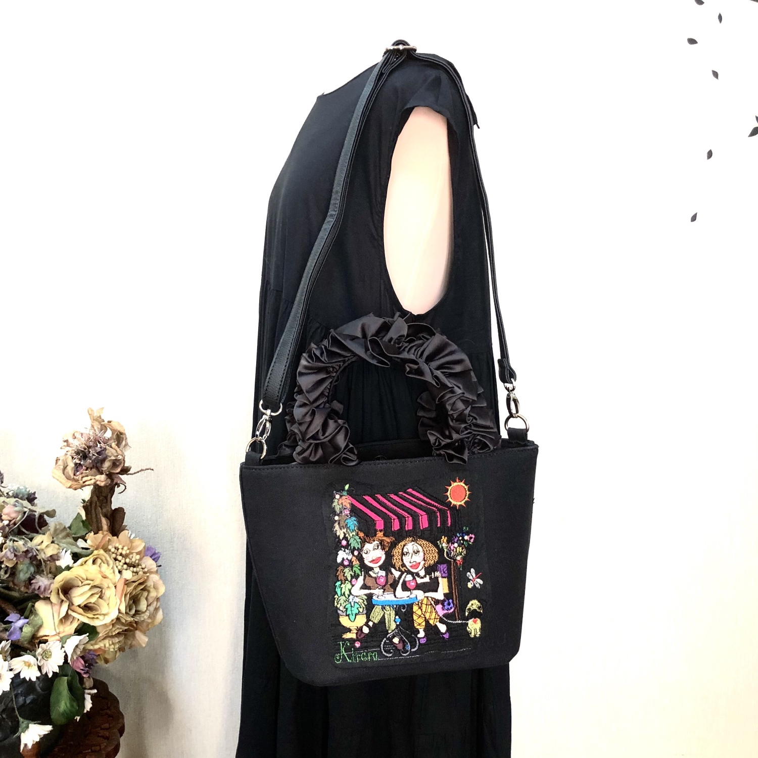 ロラライハリス刺繍 トートバッグ＆ショルダーバッグ - kirara1122