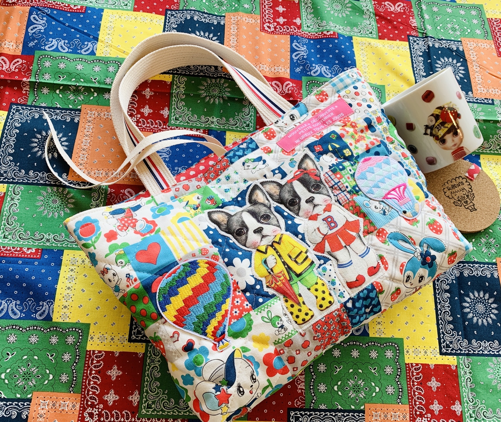 コヤンイサムチョン•ハンドメイド•トートバッグ•巾着•バネ口ポーチ