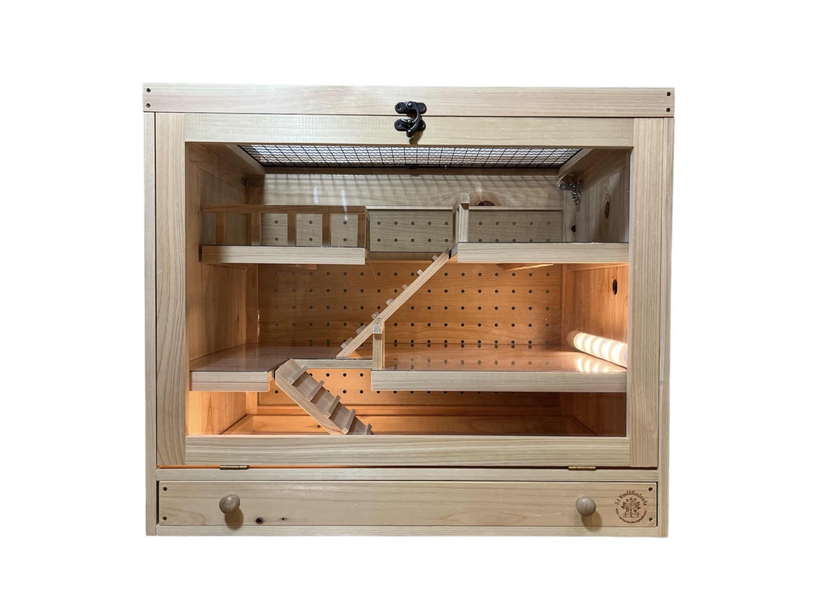 木製ケージ ケージ 木製 ハンドメイド 爬虫類 小動物 DIY - 木工房 NA