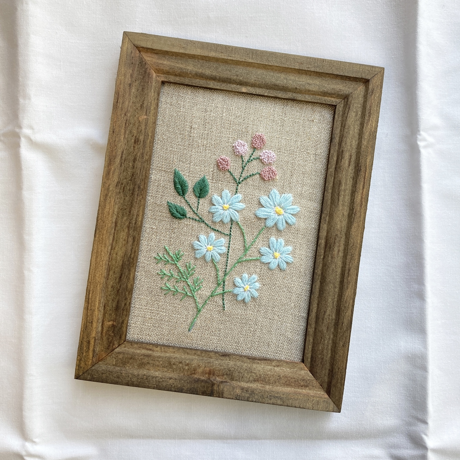 frame ボタニカル刺繍フレーム 刺繡額 インテリア枠 壁掛け