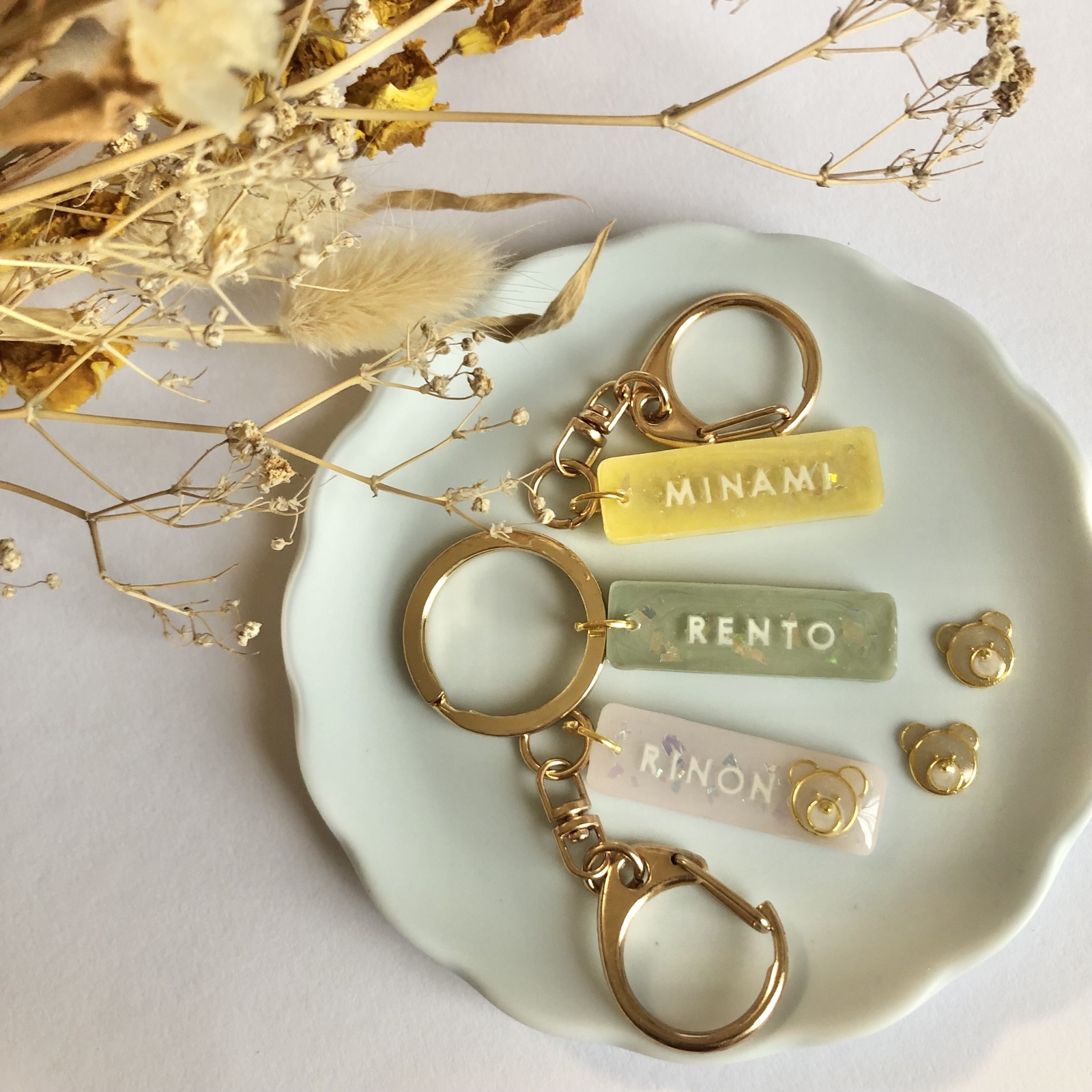 モンブランさん専用]お名前キーホルダー ネームタグ プレゼント プチ