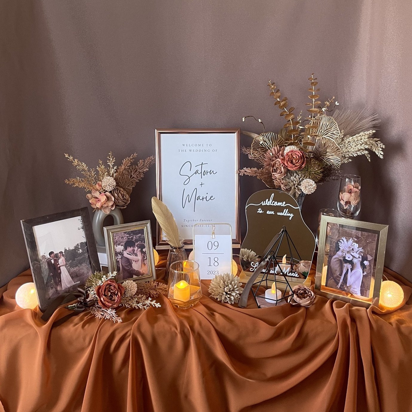 ウェルカムスペース セット テラコッタオレンジ&ブラウン(ウェルカム