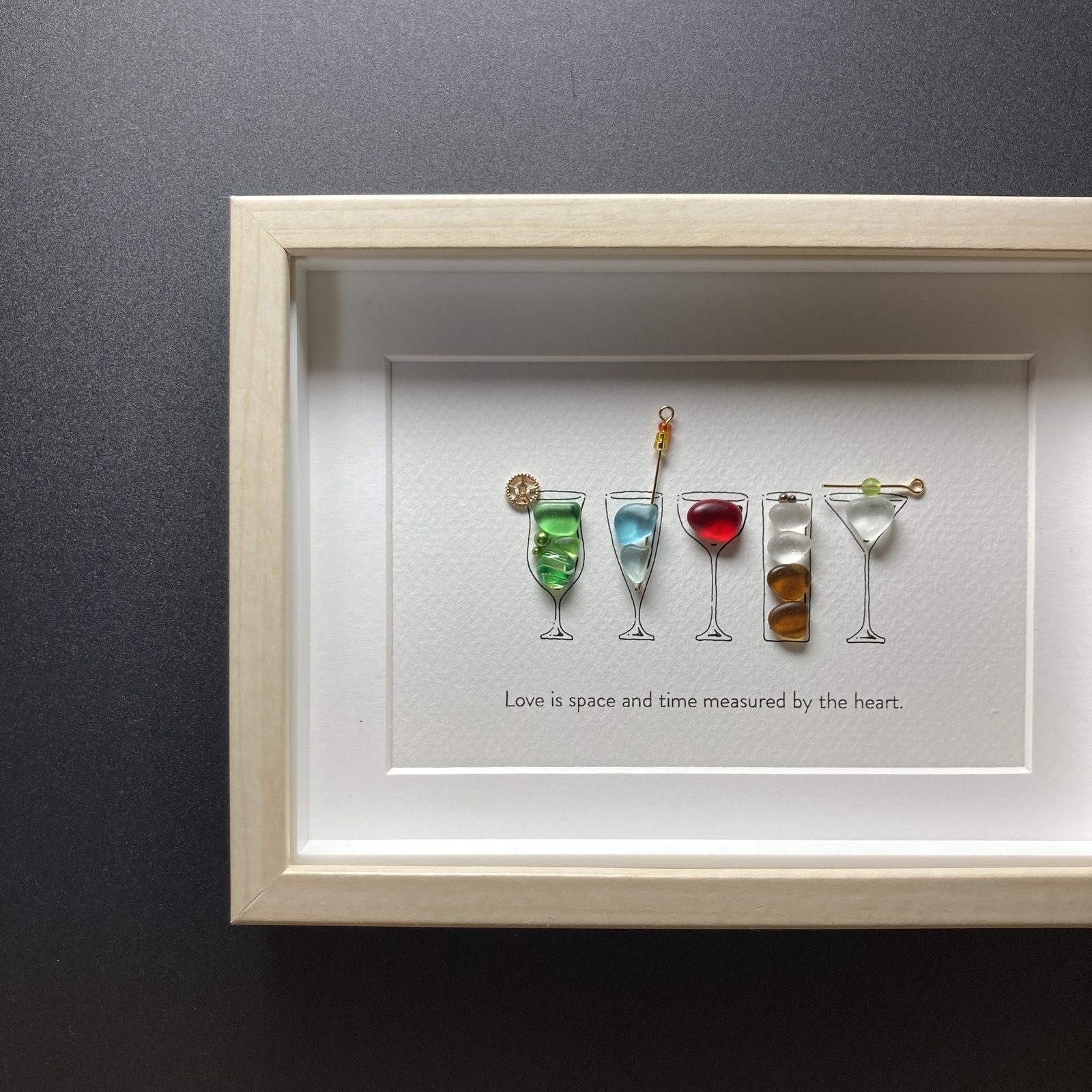 シーグラスアート「カクテル」送料無料 - ゆきみ工房 | minne byGMO