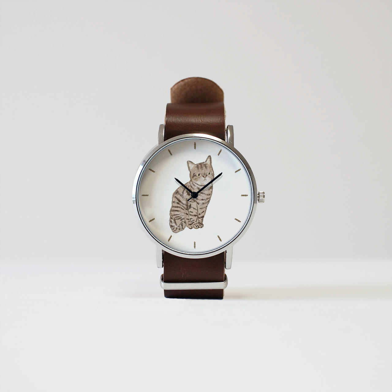 ハチワレ猫の腕時計 - とけい屋びと。 | minne byGMOペパボ 国内最大級