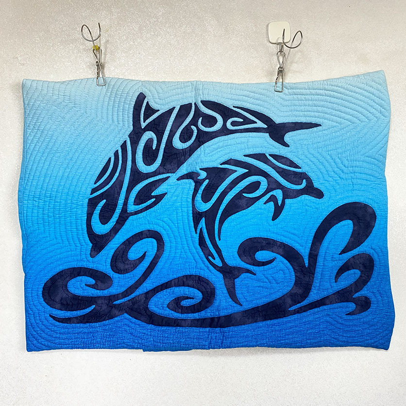 ☆受注製作☆ 大きめ！マンタのハワイアンキルト〜 Manta Ray 〜 ver.3