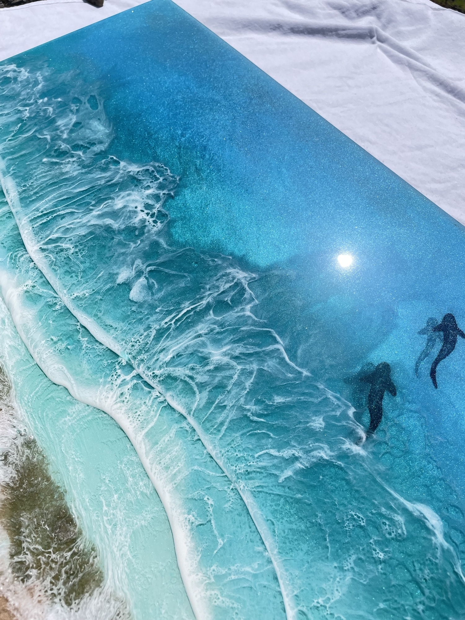 A2サイズ)特大オーシャンレジンアート海レジン - CHILL WORKER | minne