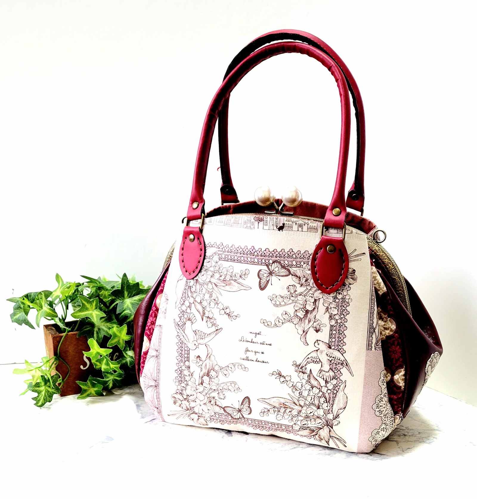 ジョリーフルール マイリトルテイラー 牛革持ち手ミニトート ジョリー