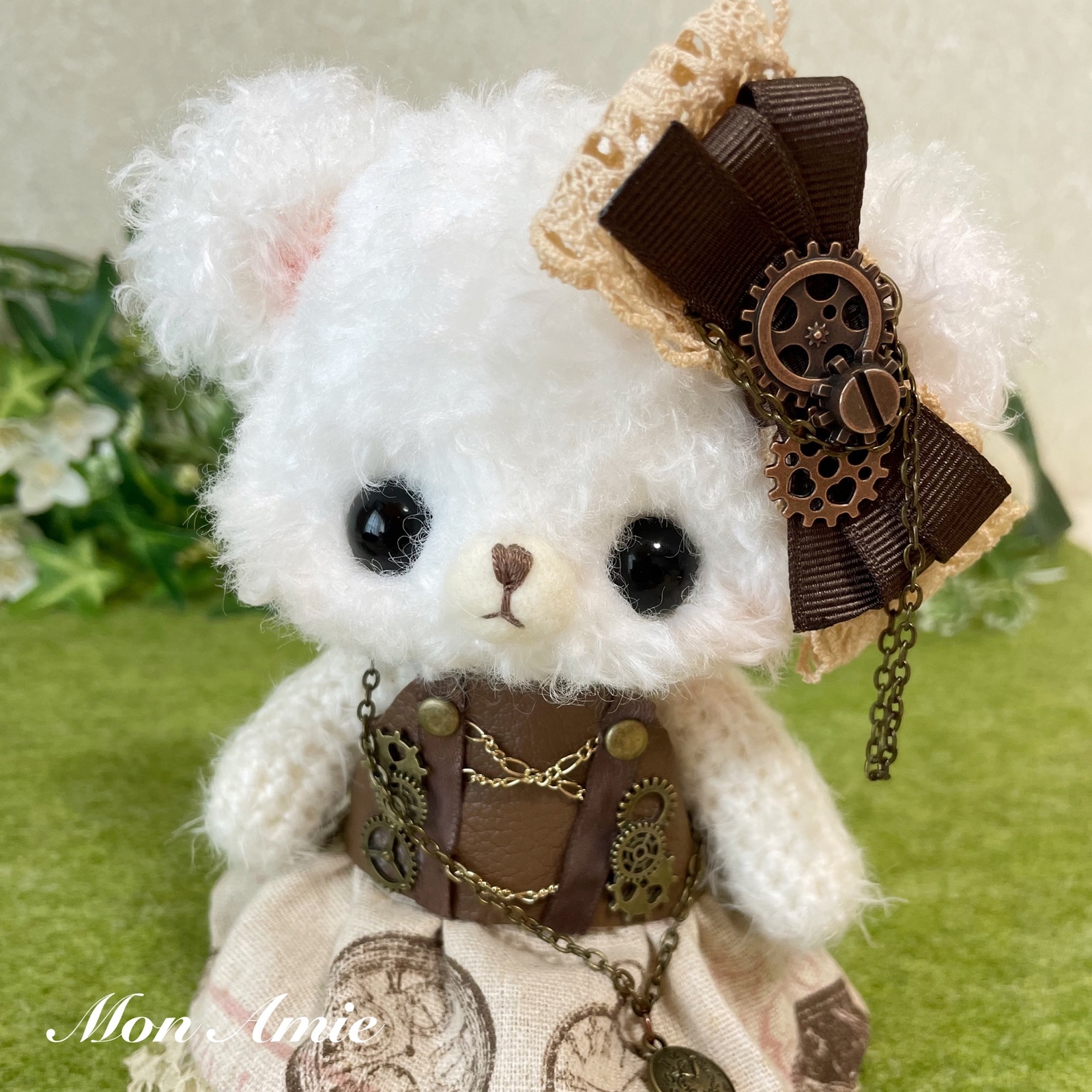 SOLD OUT】あみぐるみ くまさん スチームパンク風 - Mon Amie'S
