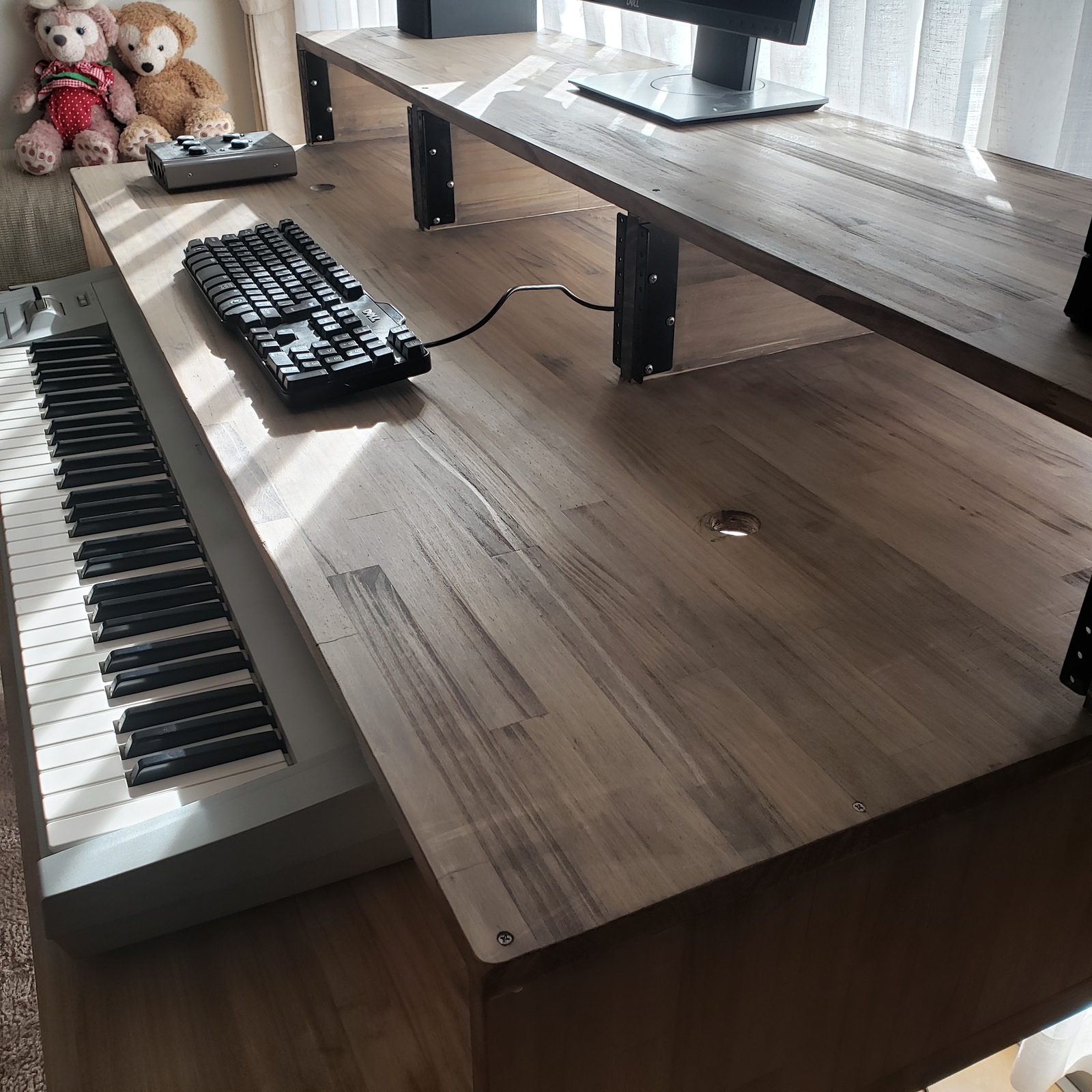 DTMデスク S-152-70 3Uラック付き output platform キーボード