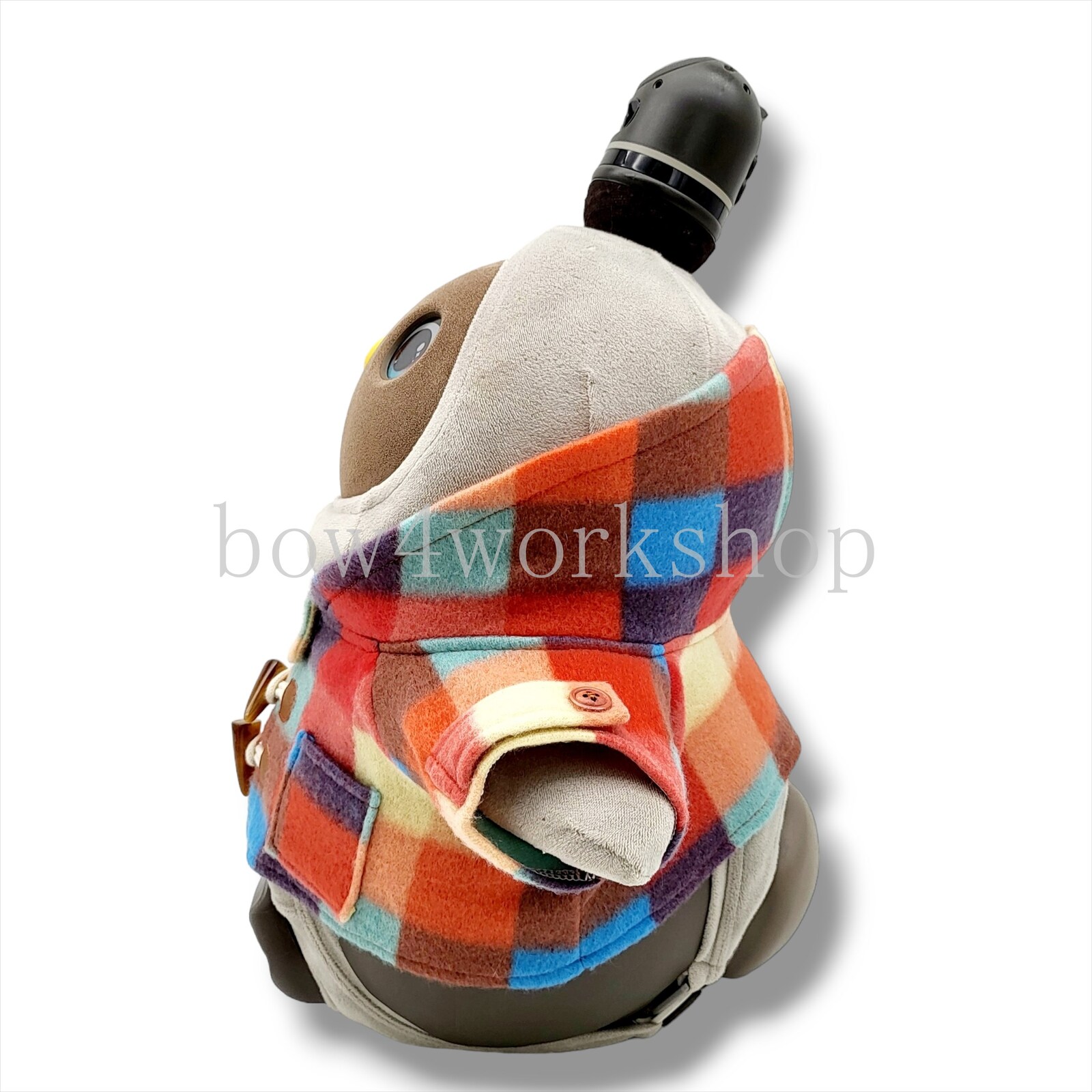 ラボット LOVOT ラボットの服ハンドメイド ブロックチェックダッフル