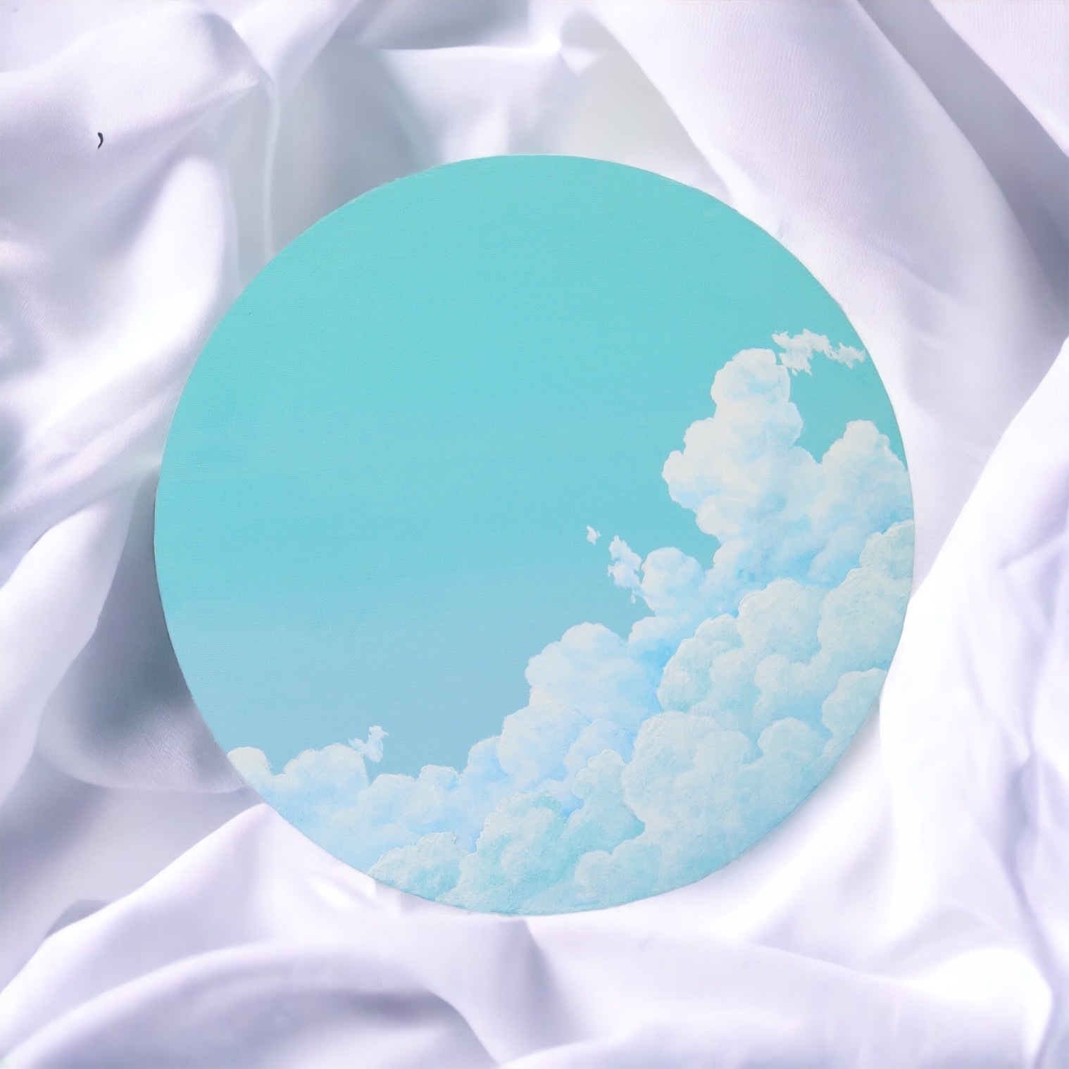 SOLD空・絵画『泡沫雲』-アクリル画・原画-by麗しの空 - 麗しの空｜空