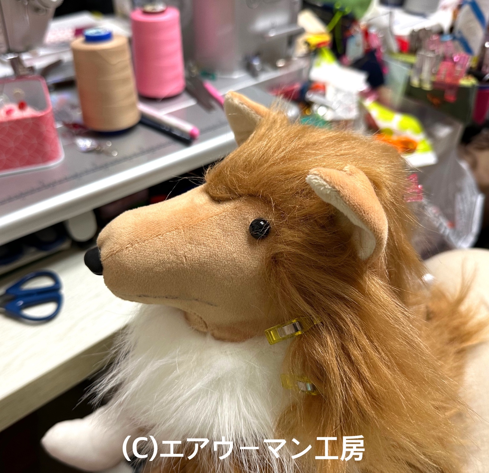 コリー(ラフコリー&シェルティ&ボーダーコリー)の立ち姿のぬいぐるみ