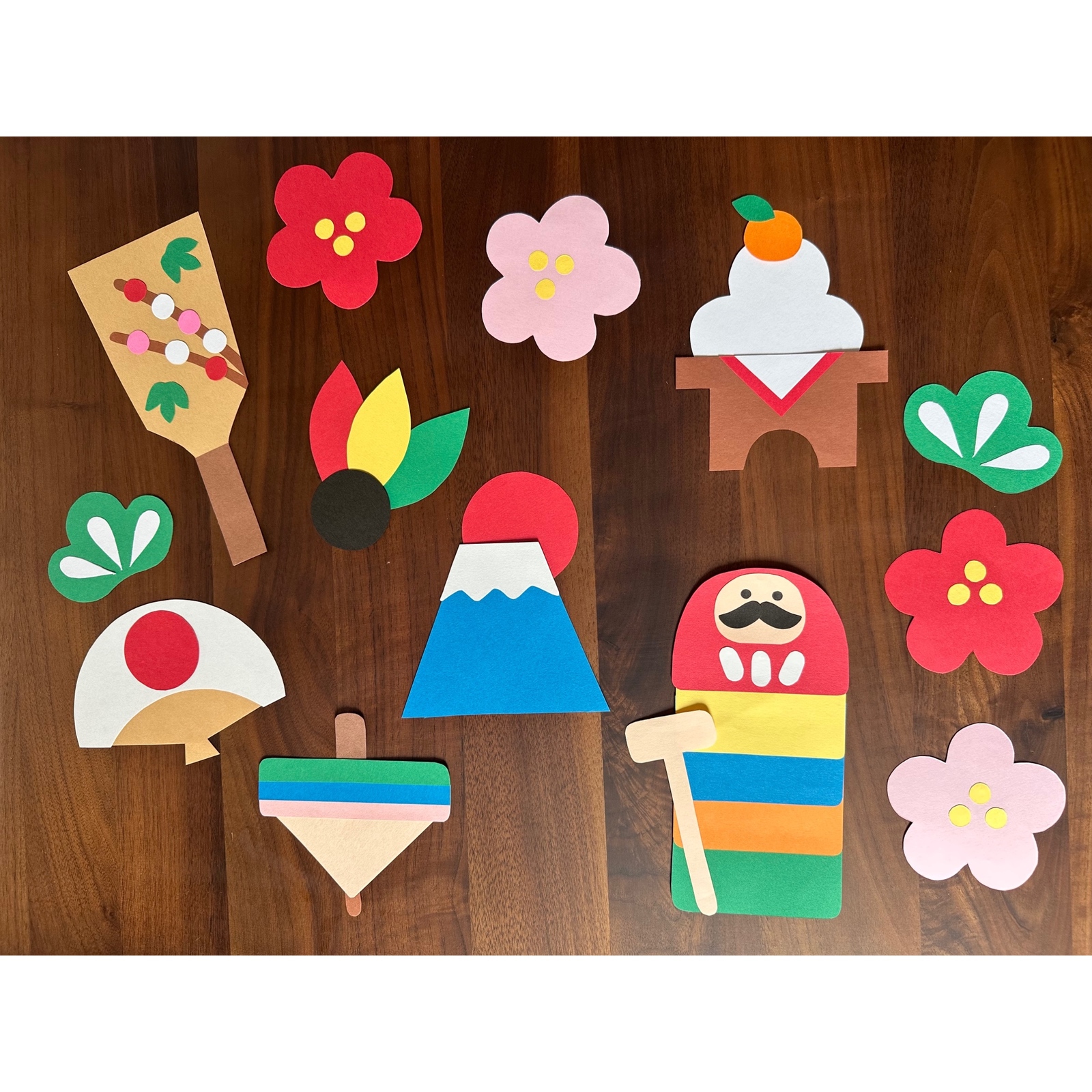 お正月壁面飾り 干支 画用紙 壁面飾り ガーランド 保育教材 - ruu1234