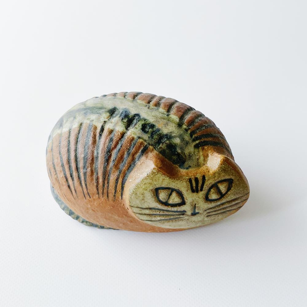 リサラーソン Lisa Larson ネコ 丸まった猫 Lilla Zoo（小さな動物園